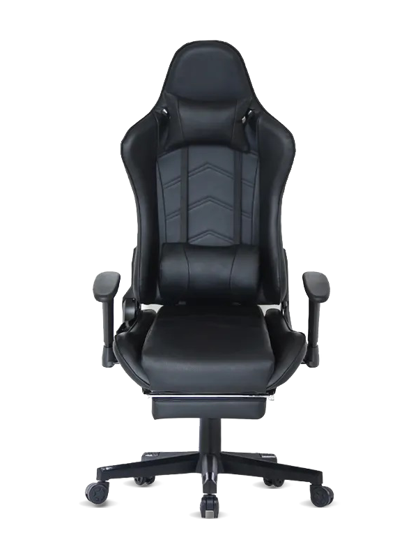 صندلی بازی چرمی مشکی قابل تنظیم مبلمان اداری 2021 